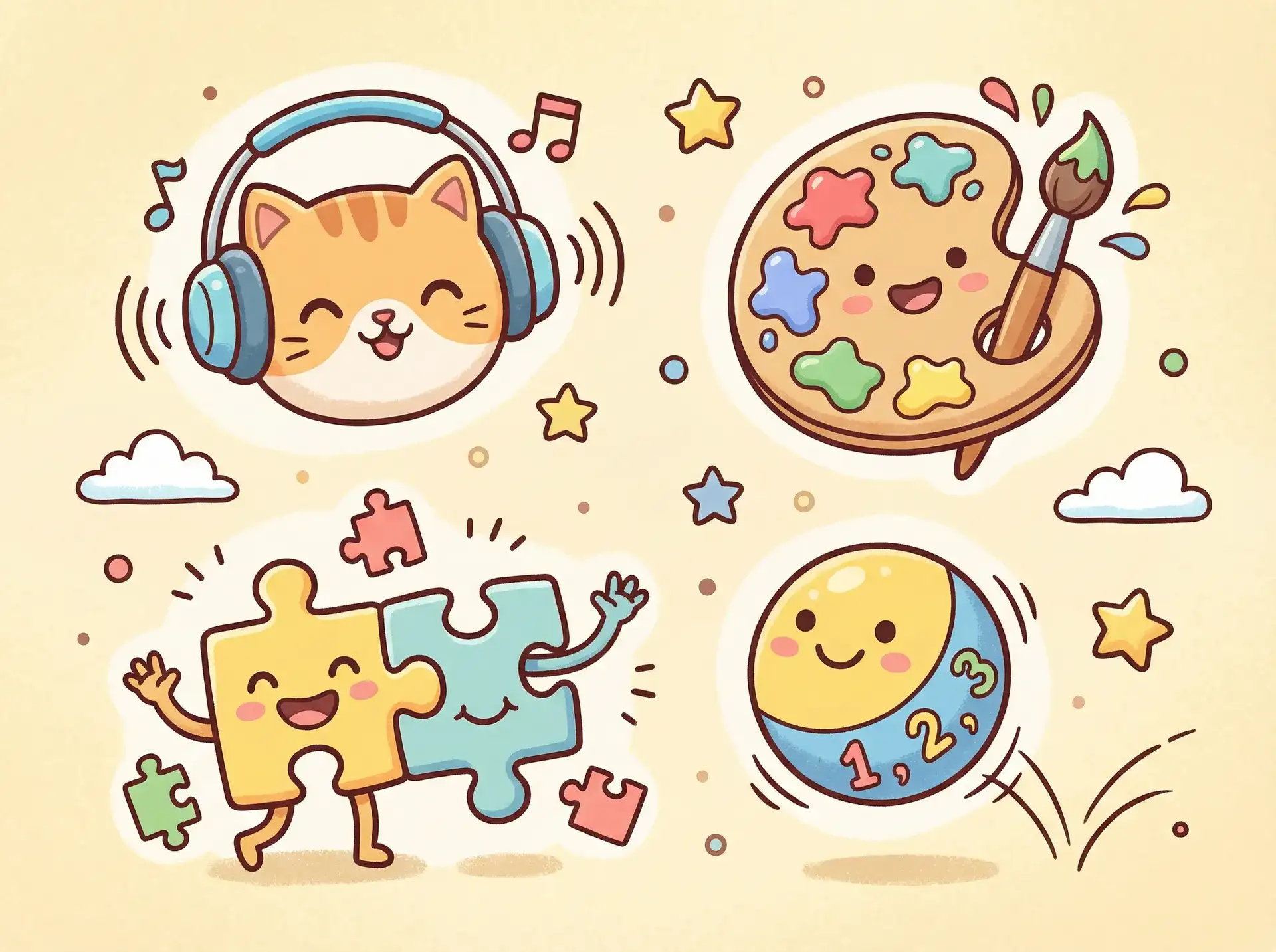 小朋友的手工作品 - 伪物语动漫 益智创作
